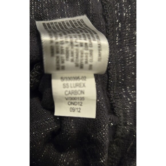 Old Navy Womens Gray Striped‎ Short Sleeve T-shirt Size XS blouse sparkles - Picture 5 of 5